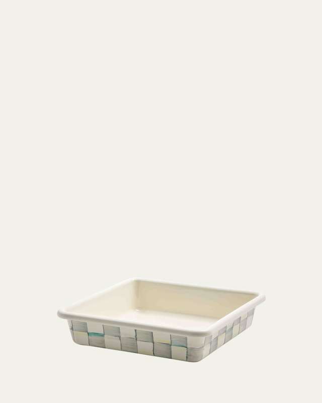Sterling Check Enamel Square Baking Pan, 8"
